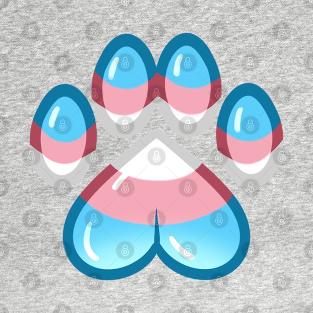 LGBTQ+ Pride Heart Paws - Transgender by leashonlife